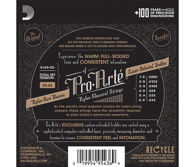 Daddario D'Addario EJ45 Pro-Arte Nylon Classical Guitar Strings - Normal Tension - Image 2