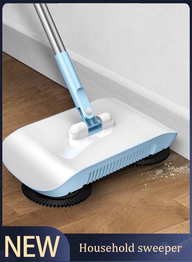Push sweeper - 2-in-1 All-in-One Floor Cleaner with 180° Rotating Head, Dustpan & Reusable Pads - Effortless Space-Saving Cleaning Tool - Image 1