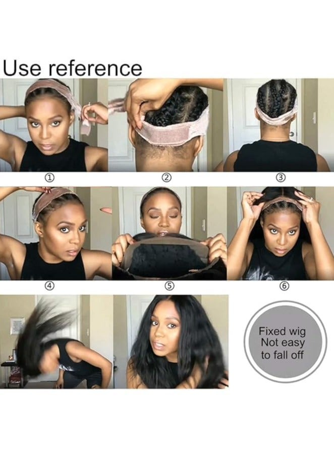 Estelle Wig Grip Non Slip Lace Wig Band Wig Headband Grip Velvet Scarf Hair Band for Wigs and Frontal 01 piece Black - Image 5