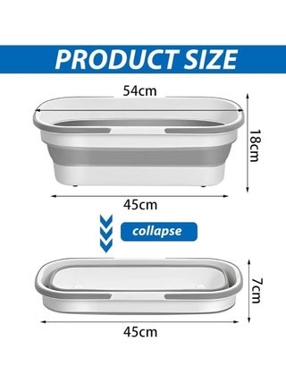 Foldable Mop Bucket with Wheels and 2 Handles, Multi-Purpose Portable - pzsku/ZF4E7F5D00C4218FC49FBZ/45/_/1735153365/d1a3c45c-464c-432d-8624-b652bf7fcd62