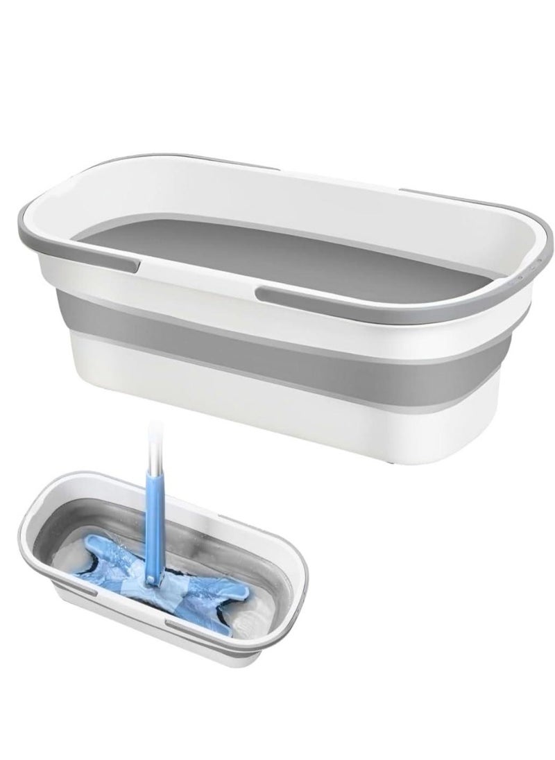 Generic - Foldable Mop Bucket with Wheels and 2 Handles, Multi-Purpose Portable - Image 1