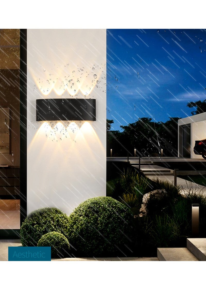 Furtey Modern Wall Light LED 6w Warm White 17 X 8 X 4cm , LED Waterproof Wall Lamp Bedroom Corridor Lamp , Suitable for Living Room , Dining Room , Bedroom , Stairs , Balcony , Corridor - Image 3