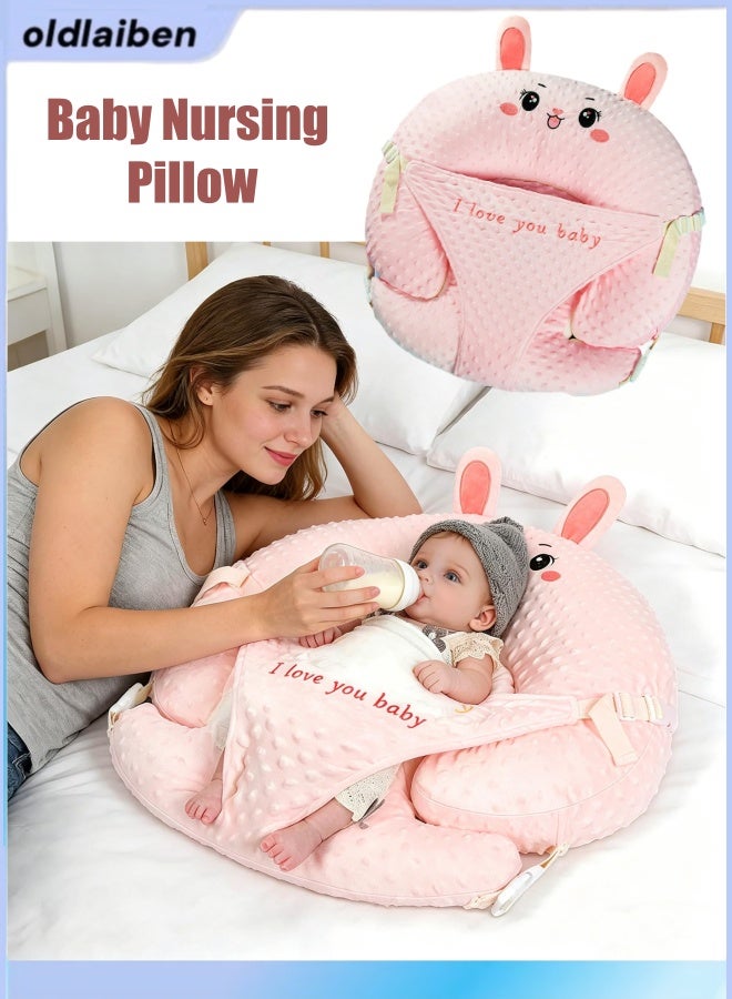 oldlaiben Baby Nursing Pillow with Sloped Design Baby Breastfeeding Pillow Body Positioner Reflux Pillow Adjustable Baby Cushion For Nursing And Breastfeeding, 15° Height - Image 1