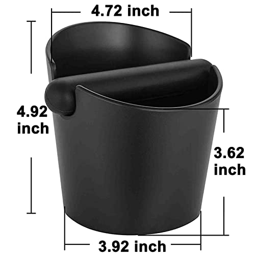 AIFUSI Espresso Knock Box, 4.8 Inch Coffee Knock Box Espresso Dump Bin For Coffee Grounds with Removable Knock Bar and Non-Slip Base Shock-Absorbent Durable Barista Style - Image 2