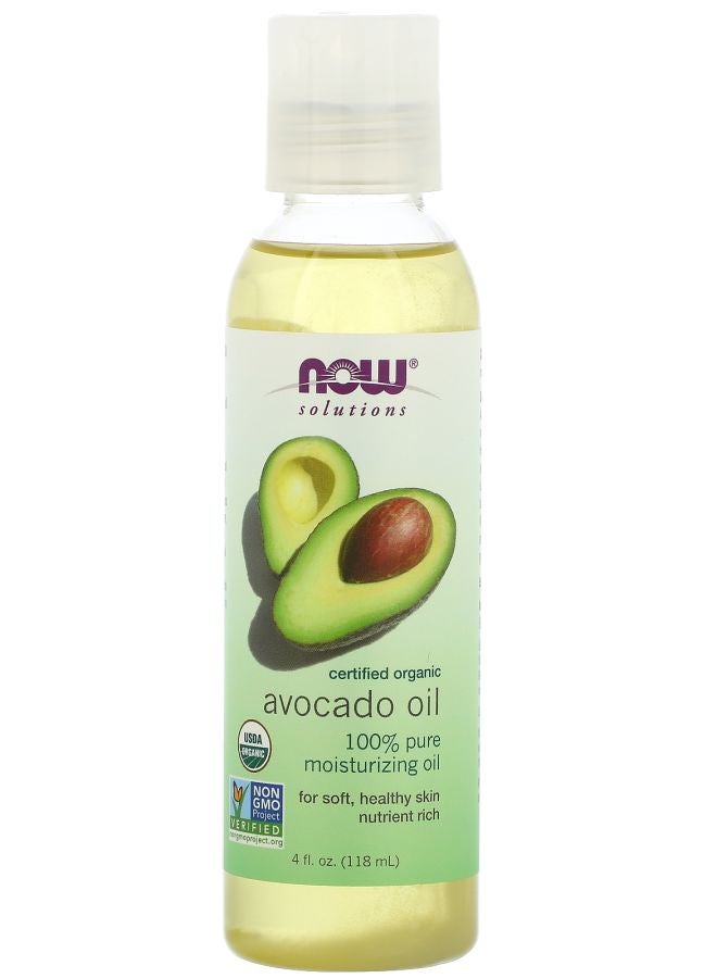 now Solutions Organic Avocado Oil 4 fl oz (118 ml)