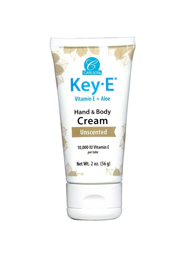 Carlson - Key-E Hand & Body Cream, Vitamin E & Organic Aloe, 10000 IU Vitamin E, Fragrance-Free, 2 oz - Image 1