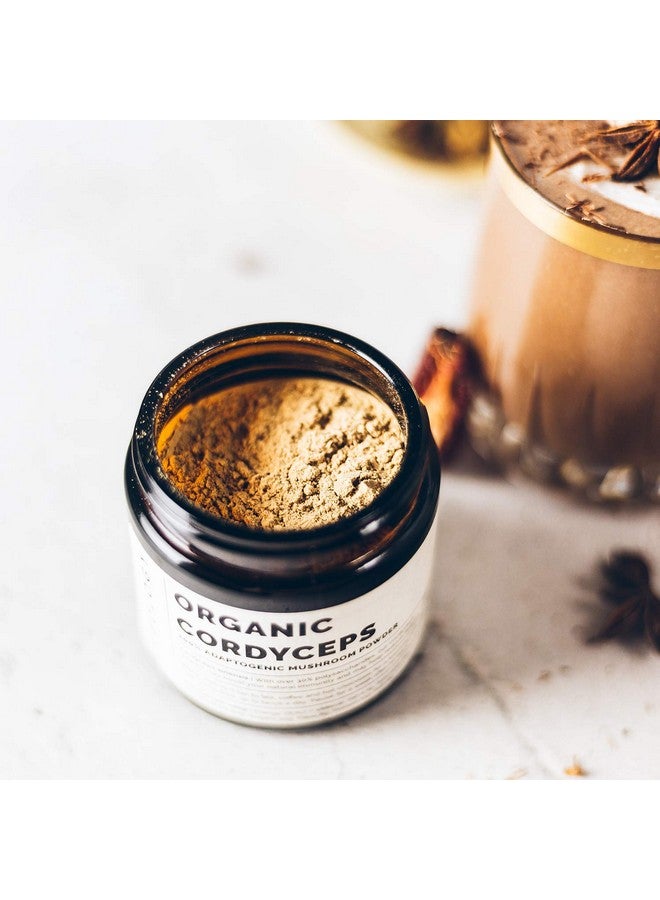 Erbology Organic Cordyceps Mushroom Powder 50 Servings - 48% Beta-glucans - Energy and Performance - Cordyceps Sinensis - Small Batch - Sustainably Grown in Europe - Vegan - Non-GMO - No Added Fillers - Image 5