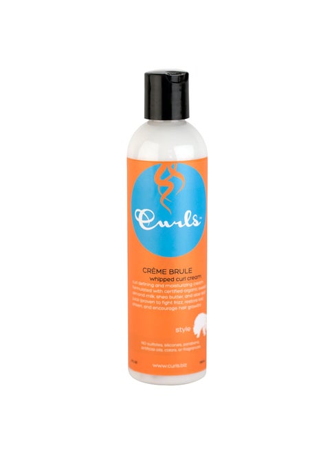 Curls Crme Brule Whipped Sculpting Cream  Dry Wavy Curly and Textured Hair  Fights Frizz and Defines Refresh and Rehydrate 8oz