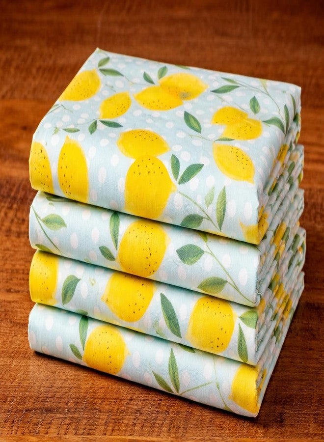 CRAZYWEAVES 100% Cotton Lunch Towel for School Kids, Office Towel, Hand Towel, Kitchen Towel(18" x 24") Pack of 4 (New kuruvi) - Image 3