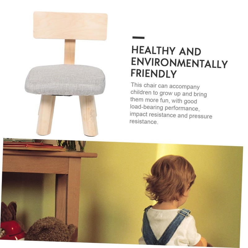 Toddler Safe Fall Back Stool with Smooth Edges for Playroom Bedroom Kindergarten Sturdy Design - Image 4