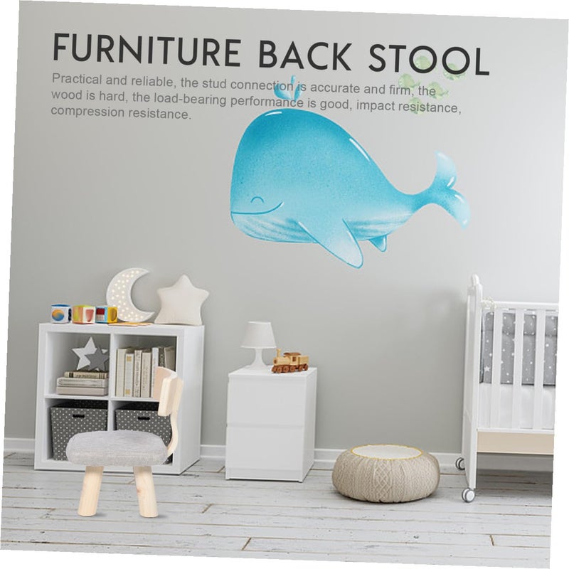 Toddler Safe Fall Back Stool with Smooth Edges for Playroom Bedroom Kindergarten Sturdy Design - Image 5
