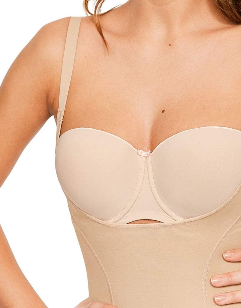 Maidenform womens Ultimate Slimmer Your Own Bra Briefer Fl2656 shapewear bodysuits, Body Beige, 2X-Large US - Image 5