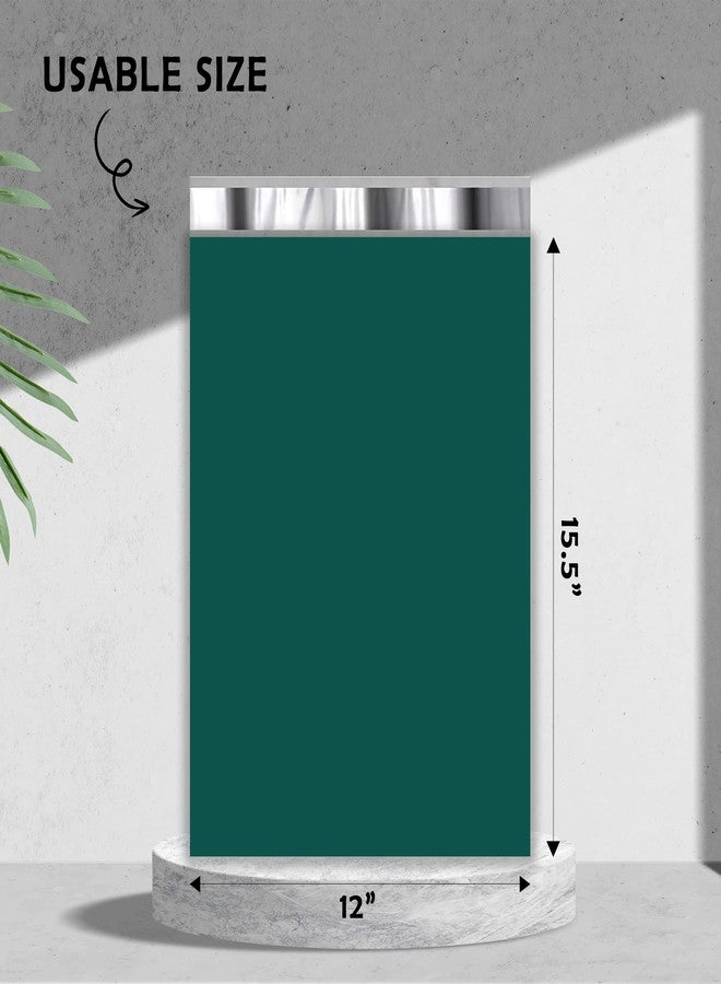 Yens Poly Mailers 12X15.5 100 Pack Green,Strong Self Seal Adhesive Shipping Envelopes Waterproof for Shipping, Mailing, Packaging M5 - Image 2