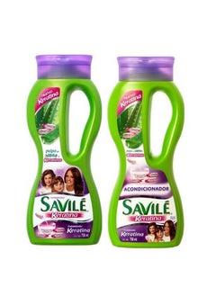 Savile Savile Biotina Pulpa de Sabila y Keratina Shampoo/Acondicionador (Shampoo and Conditioner) by Savile  - Image 1