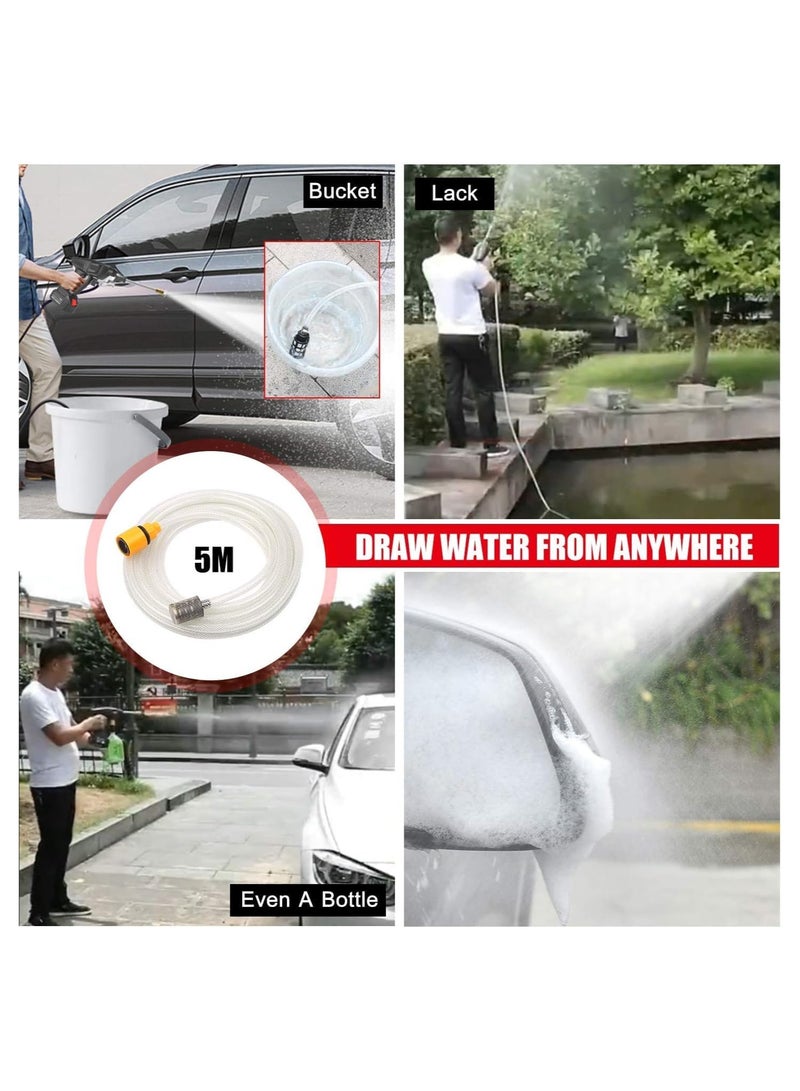 24V Cordless Portable Washer Electric High Pressure Cleaner Machine 30Bar Lithium Battery Handheld Car Cleaning Device With Foam Generator Nozzle Water Pump - Image 4