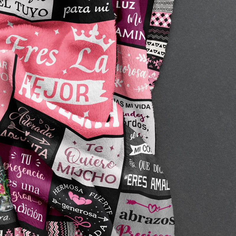 Ruvinzo Ruvinzo Grandma Gifts in Spanish  Mothers Day Birthday Gifts for Grandma  Abuela Gifts  Regalos para Abuela  Grandmother Gifts  Best Grandma Gifts for Mimi Gigi Nana  Abuelita Blanket 50"" x 60""  - Image 5