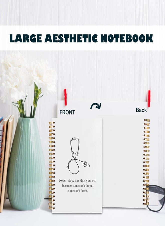BearCake Nurse Notebook, Nursing Student Gifts,Stethoscope Medical Notebook Journal, Doctor Notebook, Future Nurse Doctor Gifts, Medical Student Gifts, Nurse Graduation Gifts, Hardcover Spiral - Image 4