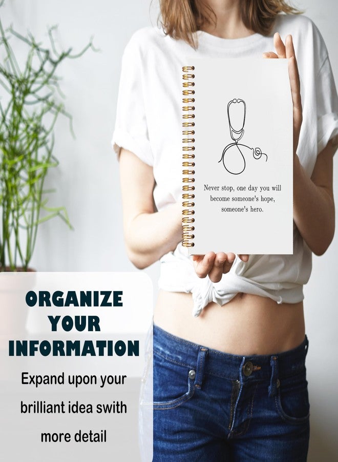 BearCake Nurse Notebook, Nursing Student Gifts,Stethoscope Medical Notebook Journal, Doctor Notebook, Future Nurse Doctor Gifts, Medical Student Gifts, Nurse Graduation Gifts, Hardcover Spiral - Image 5