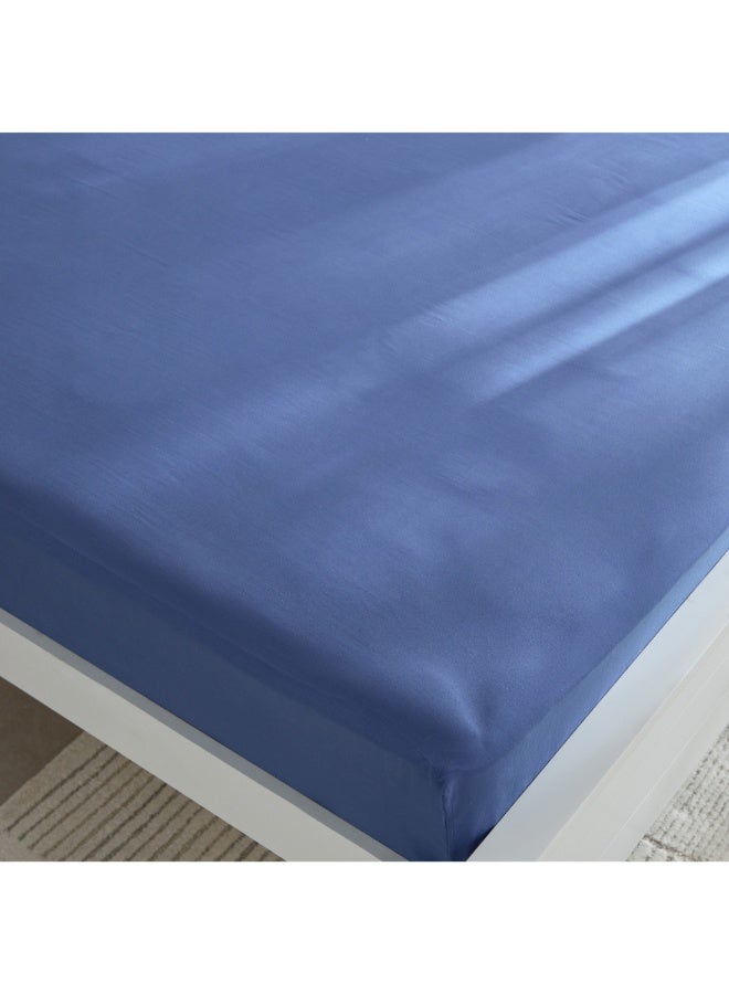Home Box Derby Solid Microfiber Queen Fitted Sheet 150 X 200 X 25 Cm - Image 2