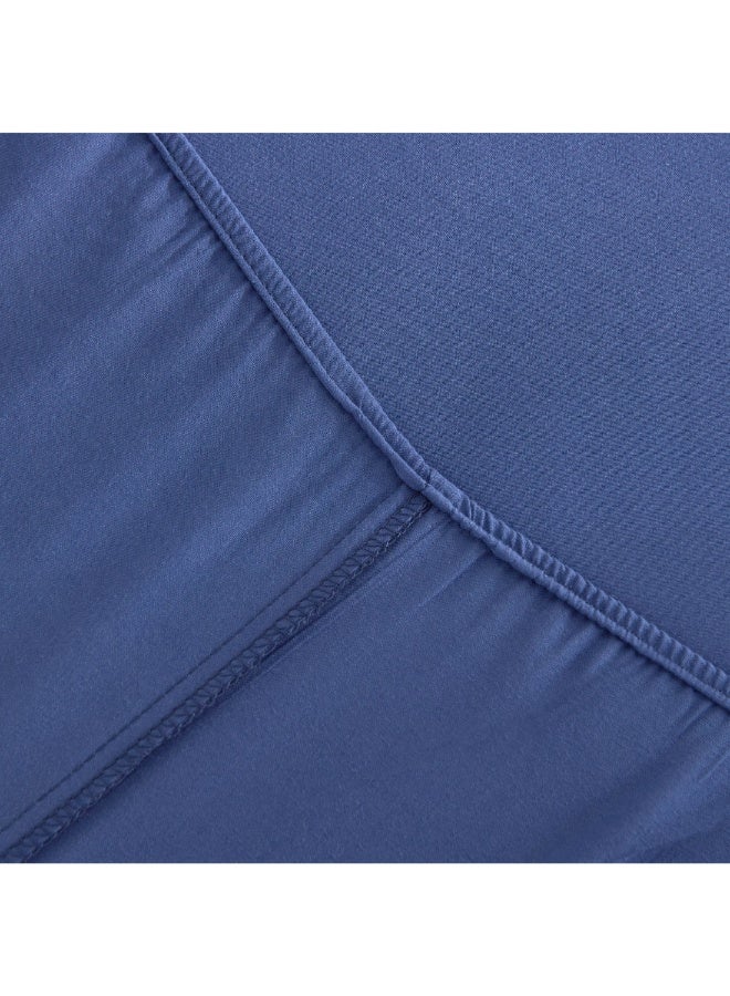 Home Box Derby Solid Microfiber Queen Fitted Sheet 150 X 200 X 25 Cm - Image 4