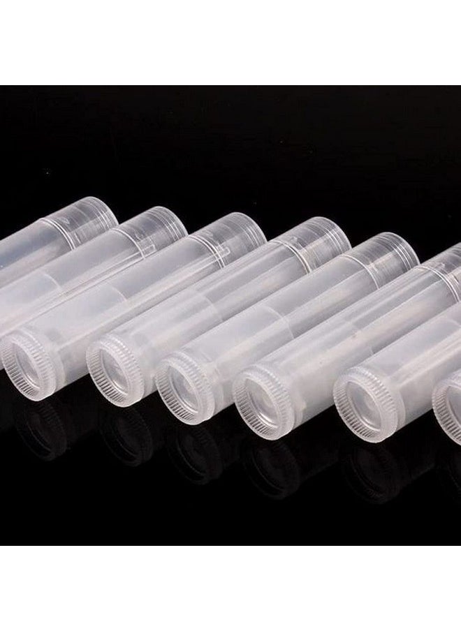 Teensery 100Pcs 5Ml Transparent Clear Empty Lip Balm Tubes Containers  - Image 2