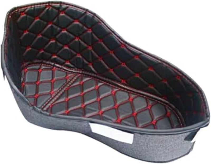QASULER Motorcycle Storage Box Liner - Black Red - Image 1
