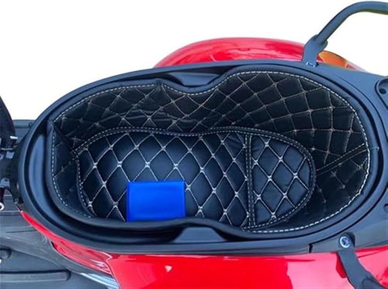 QASULER Motorcycle Storage Box Liner - Black Red - Image 3
