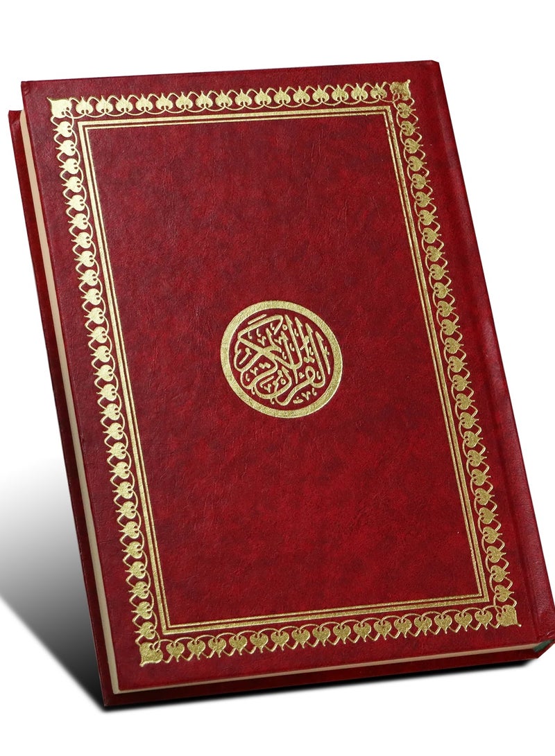 مصحف شاموا غلاف لونين بالرسم العثماني قياس14*20 لون احمر - Image 4