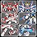HSANHE Dual Mech Building Blocks Set Classic Red  Blue Robot Models Compatible with Lego Creative Action Robot Gifts Perfect for Christmas Birthday 913 Pieces - Image 4