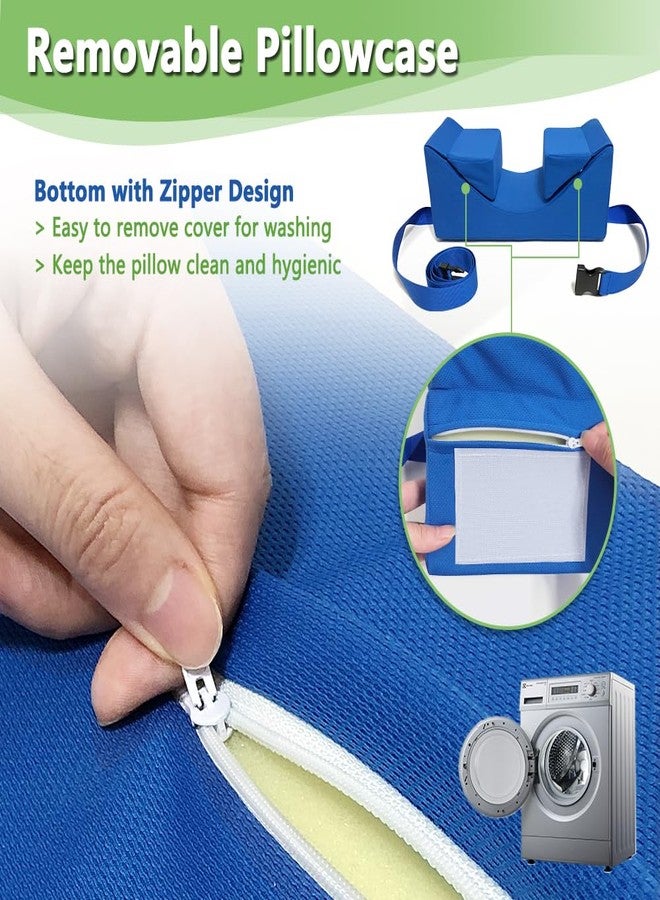 AOSSA Neck Stabilizer Pillow for Sleeping Upright, Head Cradle Pillow, After Surgery Positioning Pillows for Adults Elderly, Bedridden Neck Support Wedge for Bed, Head Positioner, Face Up Pillow - Image 4