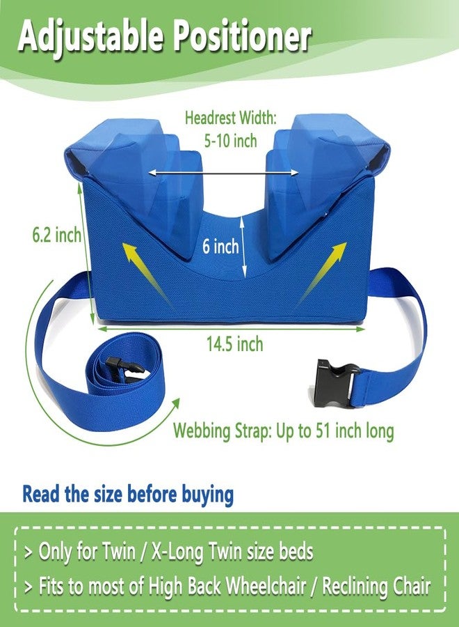 AOSSA Neck Stabilizer Pillow for Sleeping Upright, Head Cradle Pillow, After Surgery Positioning Pillows for Adults Elderly, Bedridden Neck Support Wedge for Bed, Head Positioner, Face Up Pillow - Image 5