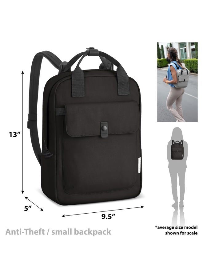 Travelon Origin-Sustainable-Anti-Theft-Small Backpack, Black, One Size (5 x 9.5 x 13 inches) - Image 2