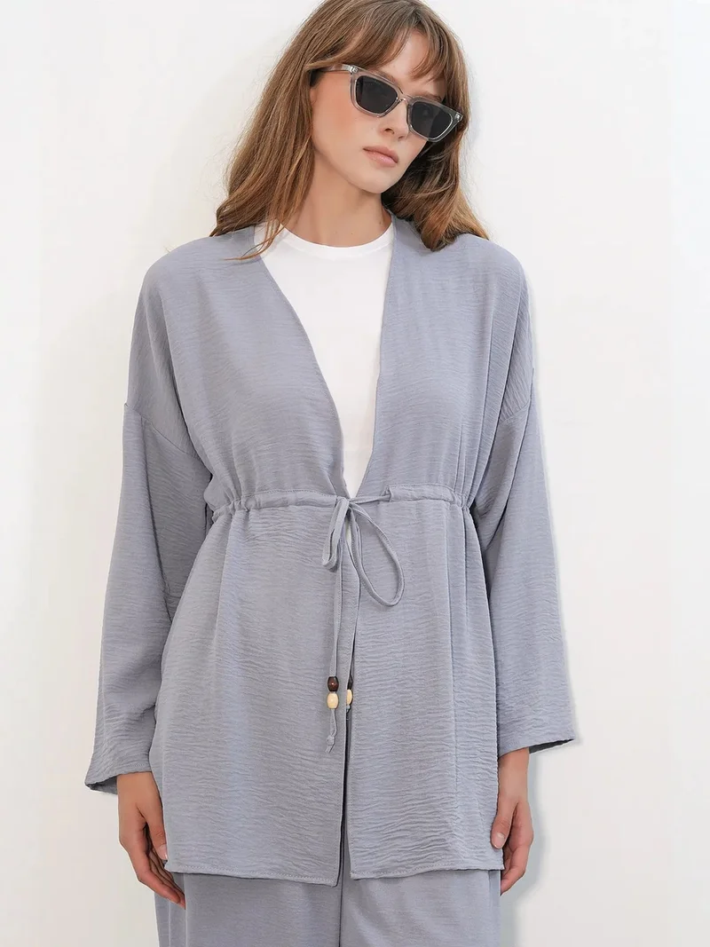 بيغ دارت BDART Two-Piece Wide-Leg Kimono Set