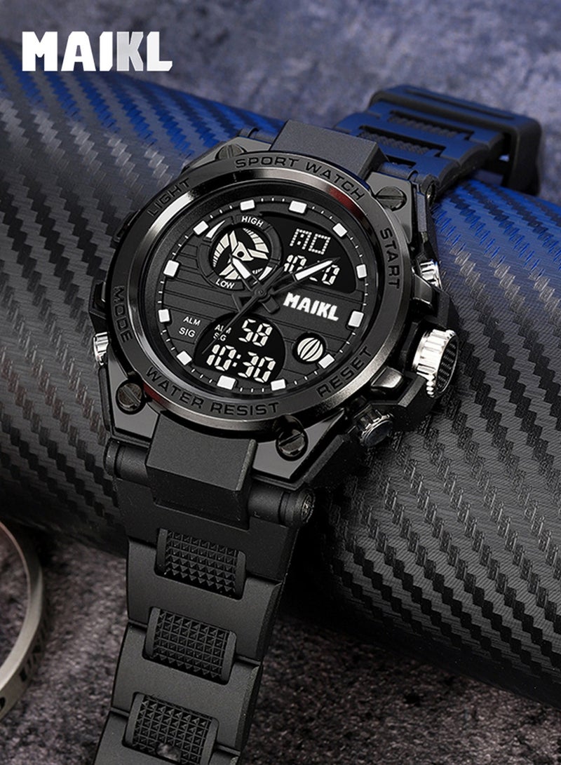 MAIKL upgraded Wolverine watch for male high school students, multifunctional waterproof night light dual display technology sense sports electronic watch for men - Image 5