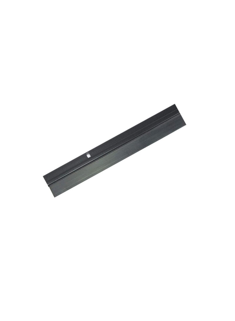 Door Bottom Brush & Rubber Seal with Screw for Exterior/Interior Doors, Insulation Door Seal Sound Proof Under Door Draft Blocker- Keeping Noise Repellent & Dust (90cm, Rubber Black)  - Image 1