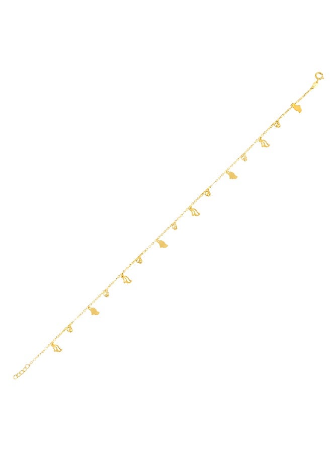 بفلح للمجوهرات جمالٌ خالدٌ في كل خطوة - خلخالٌ من الذهب الخالص عيار ٢١ قيراطًا - Image 1