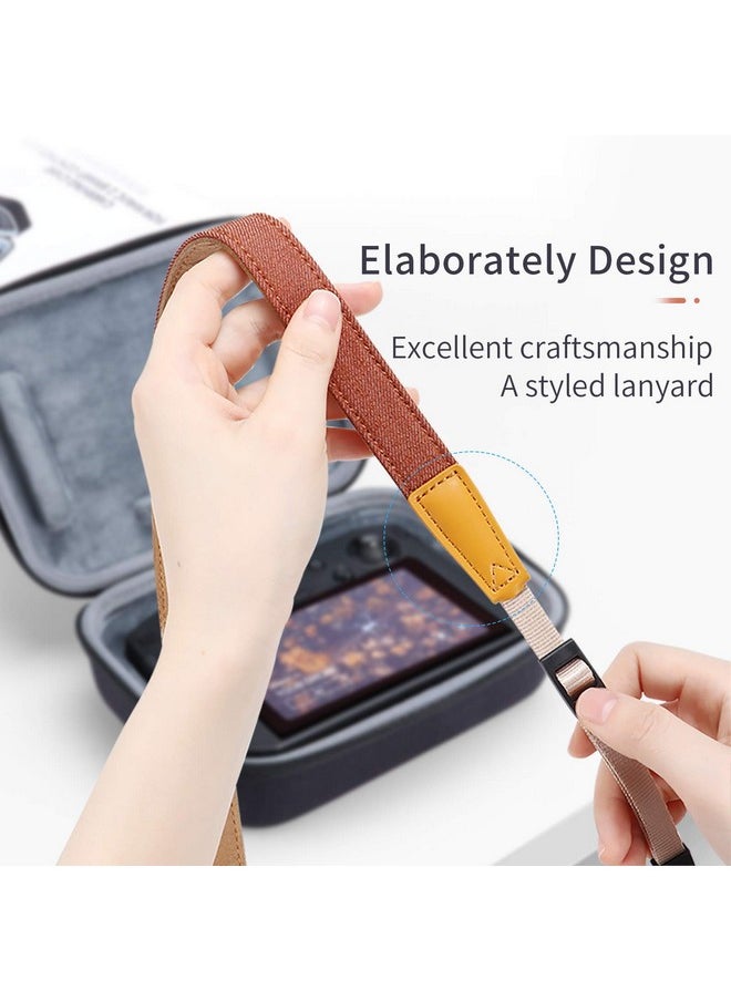 Comfortable Lanyard Strap For Dji Rc Pro Smart Controller Accessories Mavic 3 Cine 2 Pro/Zoom Air2S Drone With Screen Remote Controller Shoulder Neck Tape Screws [Brown]