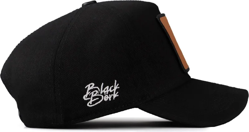بلاك بورك V1 Baseball Wake Up - Black Cap with 2 Code Logo