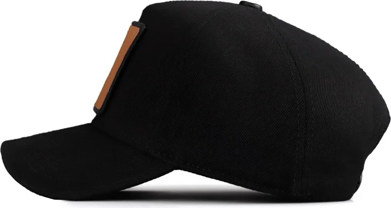 بلاك بورك V1 Baseball Wake Up - Black Cap with 2 Code Logo