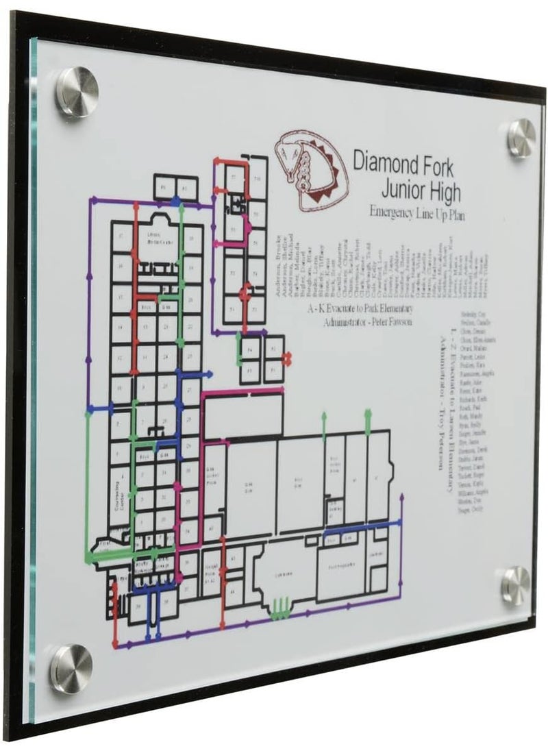 Displays2go Displays2go 85 x 11 Film Sheets for EDSIGN8511 3 Transparent 3 Frosted  Clear DSIGN8511RP  - Image 2