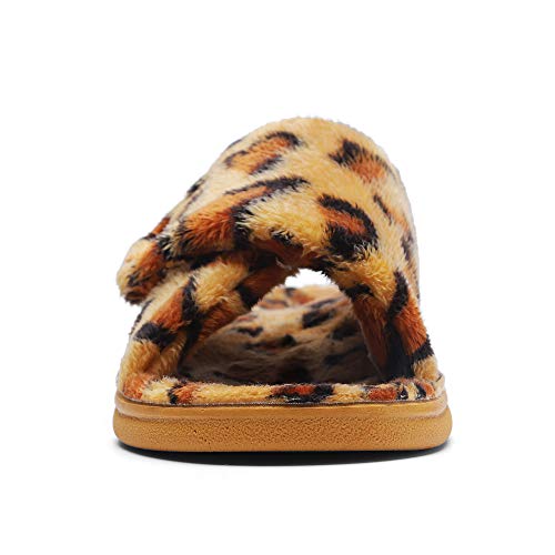 SOLLBEAM Women's Plantar Fasciitis Fuzzy House Orthopedic Adjustable Slippers With Arch Support Orthotic Heel Cup Sandals For Ladies - Image 4