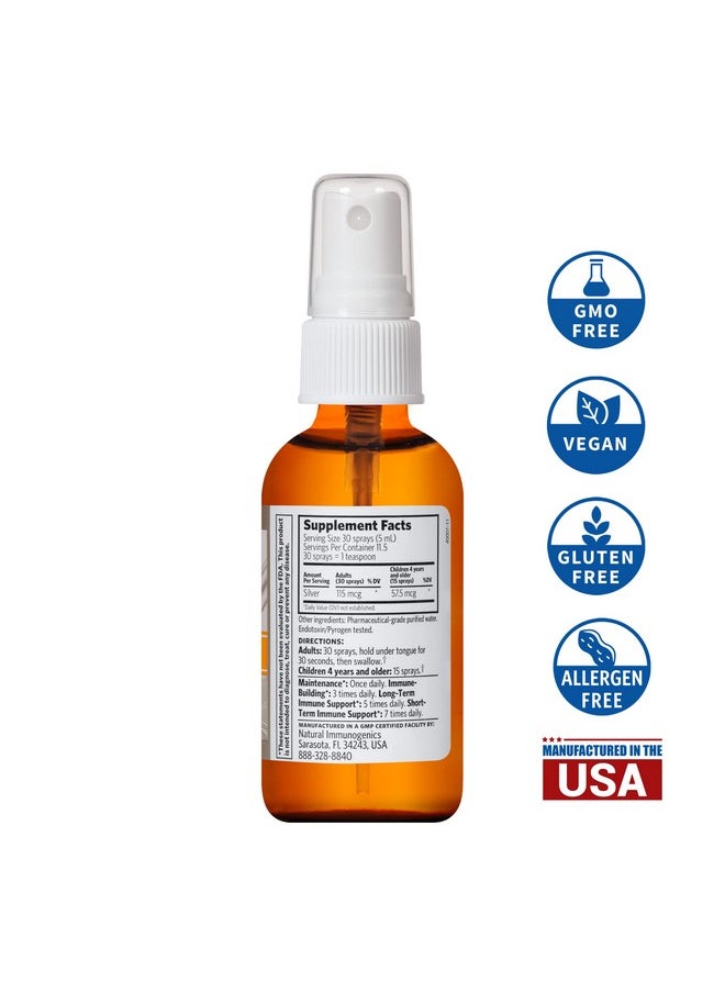 Argentyn 23 Professional Bio Active Silver Hydrosol For Immune Support Colloidal Silver 23Ppm 2Oz (59Ml) Fine Mist Spray  - Image 4