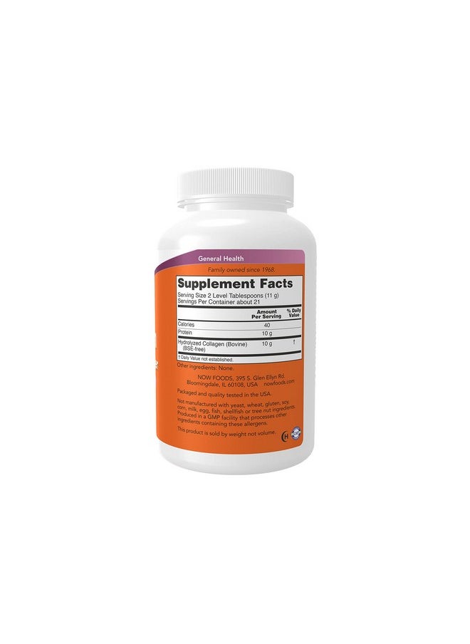 now Supplements Collagen Peptides Powder Clinically Tested Joint And Bone Health* 8Ounce  - Image 3