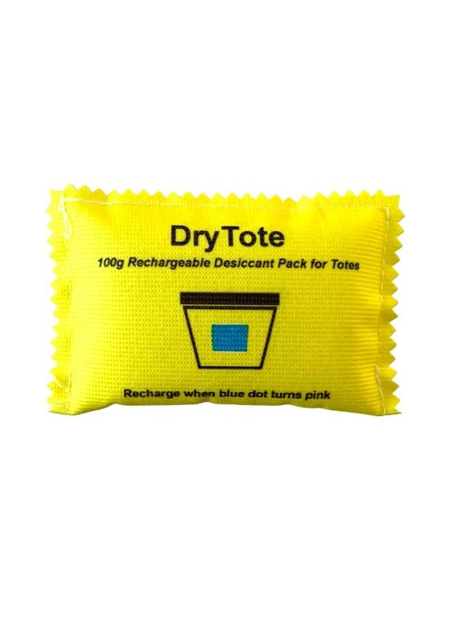 DryTote 100g Rechargeable Desiccant Pack - Moisture Absorbing Bag - Desiccant Dehumidifier for Storage Bins and Totes … - Image 1
