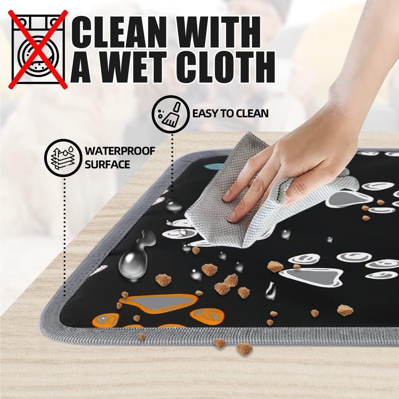 furrybaby Pet Heating Pad, Waterproof Dog Heating Pad Mat for Cat with Durable Anti-Bite Tube Indoor for Puppies Dogs Cats (1 Pack Black, 40 X 28in, Temp Adjustable) - Image 3