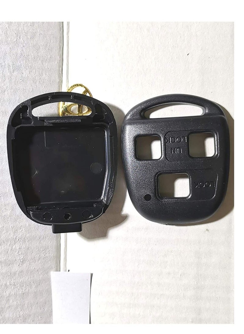 althiqahkey - Easy Change 3 Buttons Remote Key Fob Case Shell Cover Replacement Fit For Toyota Yaris Prado Camry Corolla. Fix This Shell By Yourself,Not Need Key Shop. - Image 1