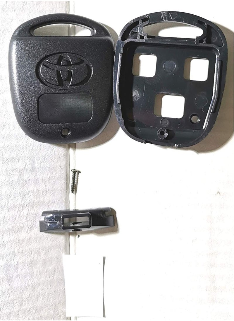 althiqahkey - Easy Change 3 Buttons Remote Key Fob Case Shell Cover Replacement Fit For Toyota Yaris Prado Camry Corolla. Fix This Shell By Yourself,Not Need Key Shop. - Image 1