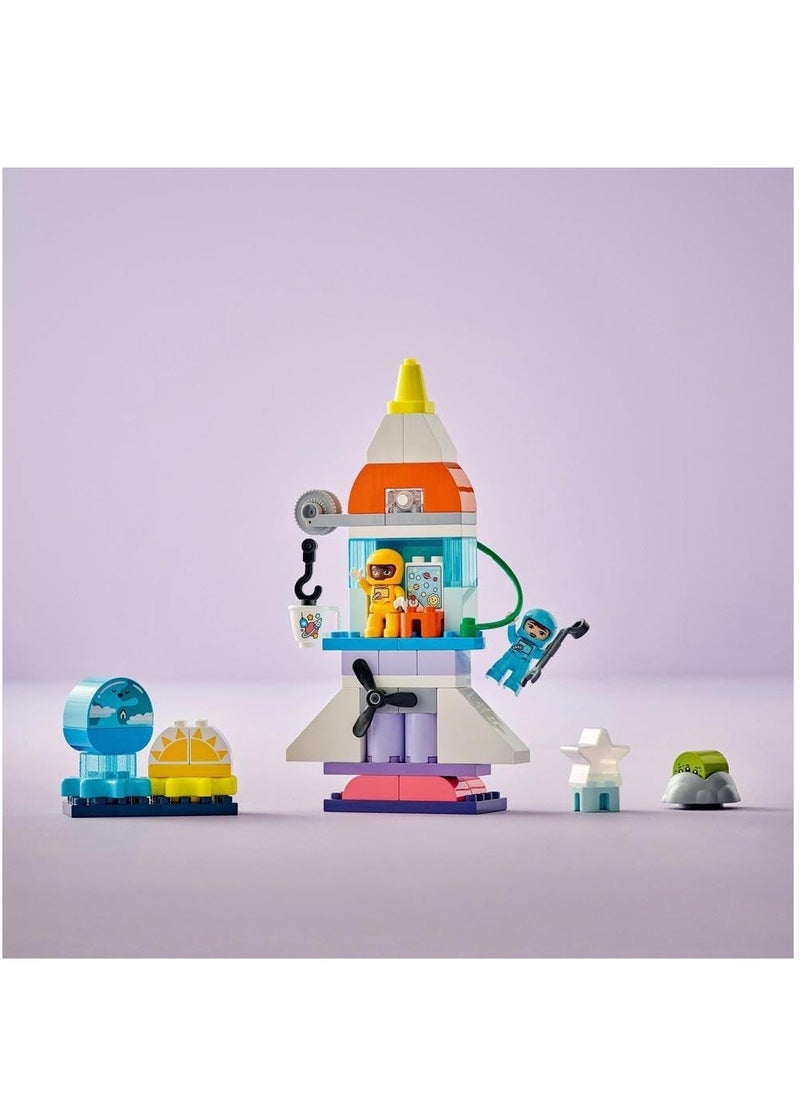 LEGO LEGO Duplo 3-in-1 Space Shuttle Adventure 10422 Building Blocks Toy (58 Pieces)  - Image 4