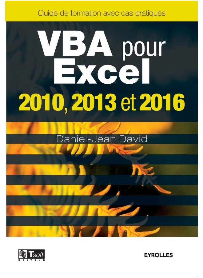 VBA pour Excel 2010, 2013 et 2016 