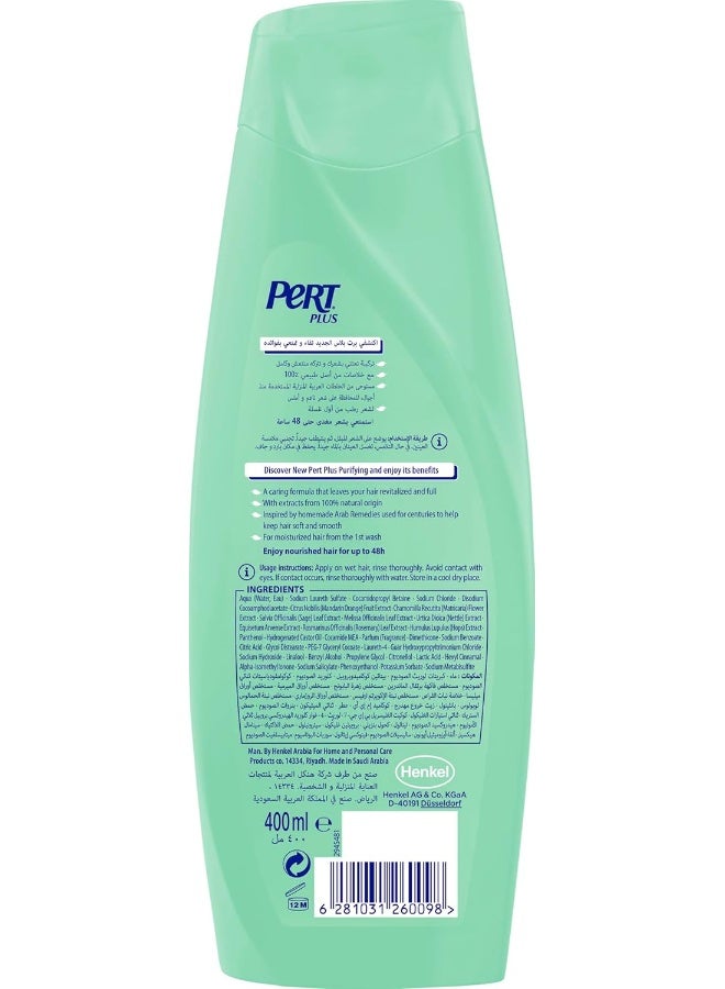 Pert Plus Purifying Shampoo With Mandarin Extract For Greasy Hair 400Ml - Image 2